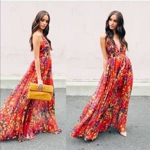 VICI, Vega Floral Maxi Dress